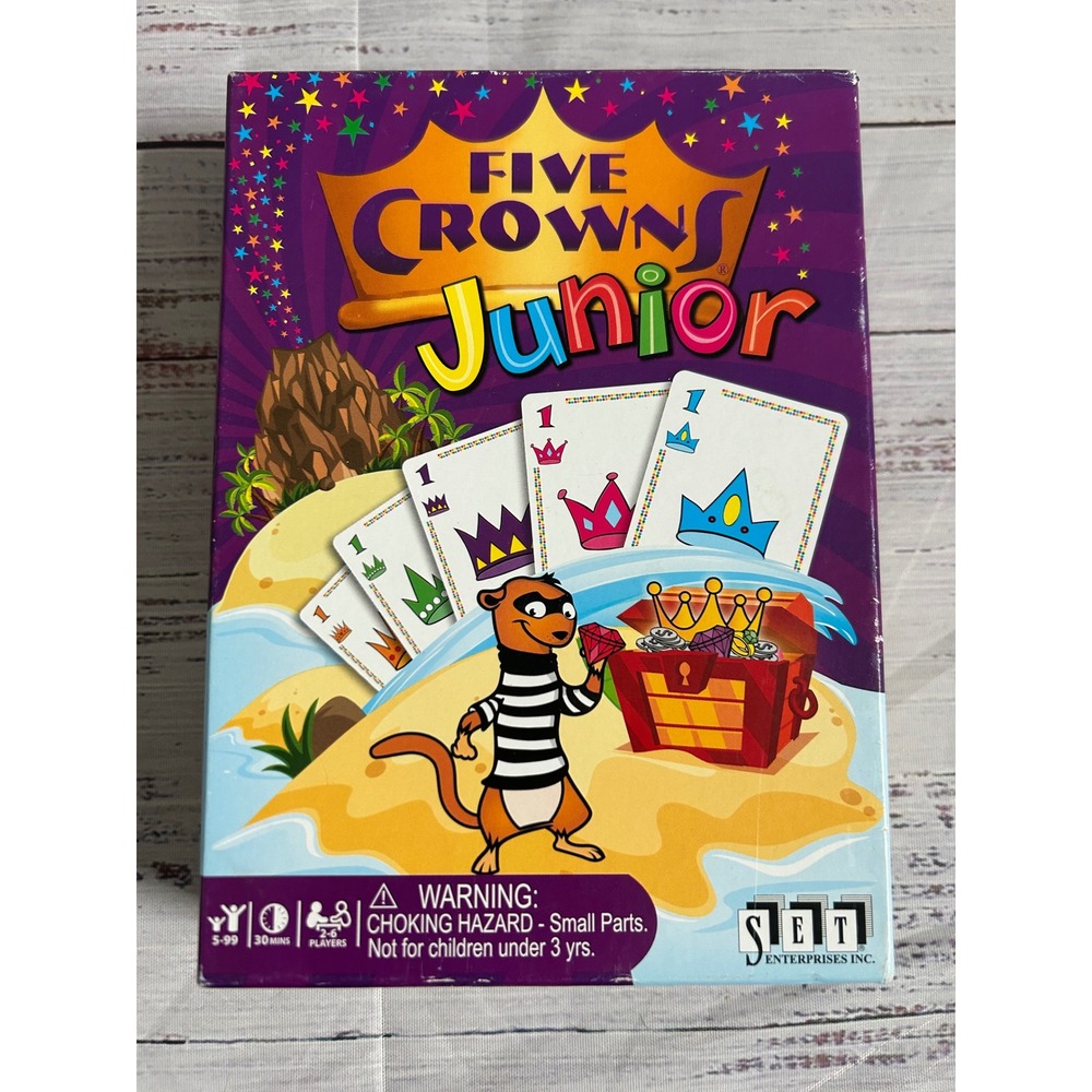 Five Crowns Junior Card Game Age5+ 30' 2-6p Set Enterprises Complete Kid Rummy